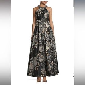 Eliza J Women's Ballgown with Beaded Detail at Neckline